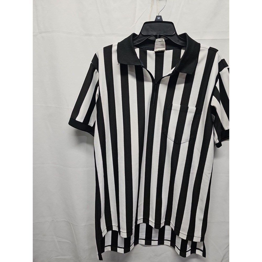 Rawlings Men Black Vtg Refere Official Jersey Shirt Basketball Football Hockey M - Picture 3 of 13